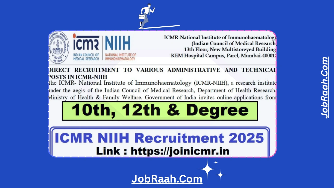 ICMR NIIH Recruitment 2025
